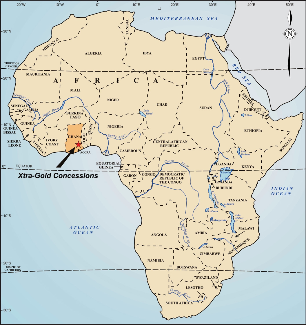 Map of Ghana